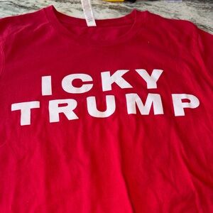 The White Stripes Red Graphic Tee with White Block Lettering